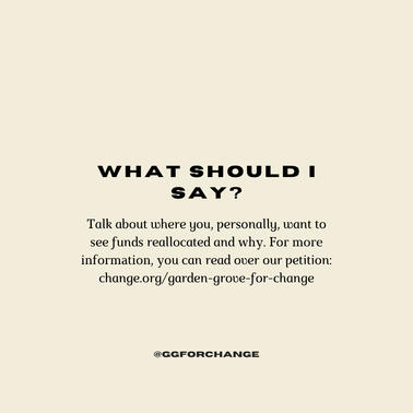 What should I say?