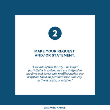 (2) MAKE YOUR REQUEST AND/OR STATEMENT.